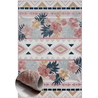 Myflair Möbel & Accessoires Teppich »Lotus, LAGERRÄUMUNG", rechteckig 8 mm Höhe florales Design, Blumen Motiv, Outdoor geeignet, Balkon, Terrasse,