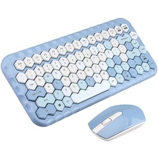 Bild von Kabellose Tastatur + Maus Set Honey 2.4G (blau)