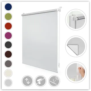 Thermo-Rollo Klemmfix 60 x 150 cm weiß