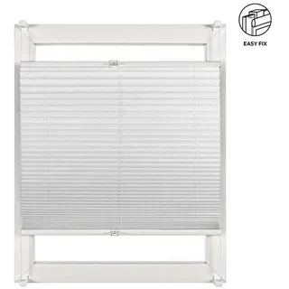 Homeware Plissee , Weiß , Textil , Uni , 60x130 cm , Heimtextilien, Vorhänge, Plissees