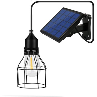 Lixada Solar Pendelleuchte E27 Außenleuchte Sensitive Light IP65 Wasserbeständigkeit für Garten Hof Terrasse Balkon