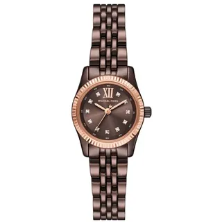 Michael Kors Lexington Watch für Damen, 26mm Quarz-Dreizeigerwerk mit Edelstahlarmband