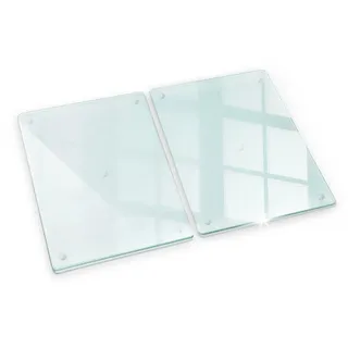Tulup Herdabdeckplatte (2stk.) 40x52 cm Transparent , Glas , 40x0.4x52 cm , Küchen, Küchenelektrogeräte, Herde, Herdabdeckplatten