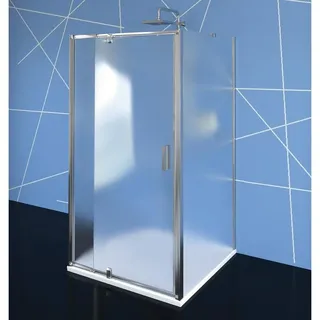 EASY LINE Duschkabine -U-Kabine,800-900x1000mm, L/R Variante, Brick glas - Silber
