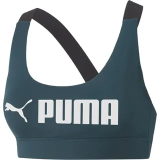 Puma Mid Impact Puma Fit Bra grün M