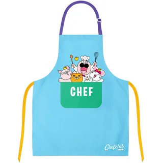 Chefclub Kochschürze "Kochschürze für Kinder", blau