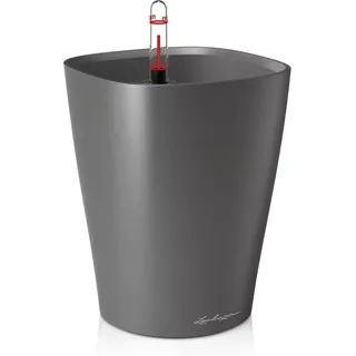 Lechuza-Gefäß mit Bewässerung DELTINI Premium anthrazit metallic