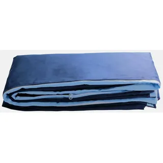 Dailydream Bezug in blau für Erwachsenengewichtsdecken 135 x 200 cm - zweifarbig - 135x200cm / blau - Gewichtete Decke - Blau