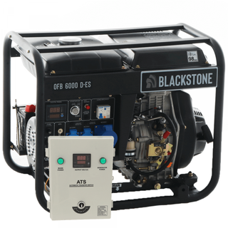 Blackstone OFB 6000 D-ES - Diesel-Stromerzeuger mit AVR-Regelung 5.3 kW - Dauerleistung 5 kW einphasig + ATS