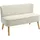 Couch Polyester 2-Sitzer Beige