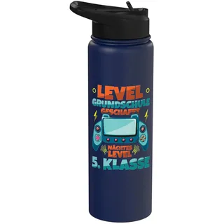 Level Grundschule Geschafft Nächstes Level 5. Klasse Schule Stainless Steel Insulated Water Bottle