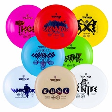 Viking Discs Ground Disc Golf Set - 8 Frisbee-Scheiben für Jede Entfernung, PDGA zugelassen - Funsport im Freien für Erwachsene und Kinder - Putter, Mid-Range, Fairway Driver, Distance Driver