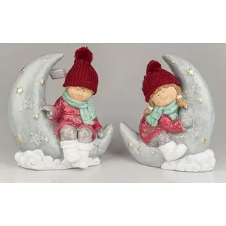 VEA s.r.l. (ILM) Kinder Ceram Glitzer Moon 37 cm, gemischt, normal