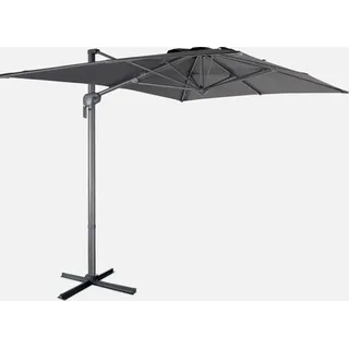 sweeek - Rechteckiger Ampelschirm 2x3 m - Grau - Grau