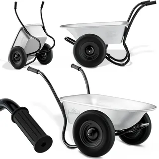 Gardebruk Schubkarre 150 kg 100 l Silber