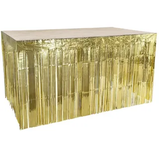 Boland - Glänzende Tischdeko 300 x 74 cm, Tisch Vorhang, Partydeko, Silvester, Weihnachten, Mottoparty