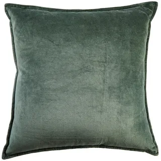 Butlers Dekokissen Cotton Velvet , Grau , Textil , 45x45 cm , Heimtextilien, Wohntextilien, Kissen, Zierkissen