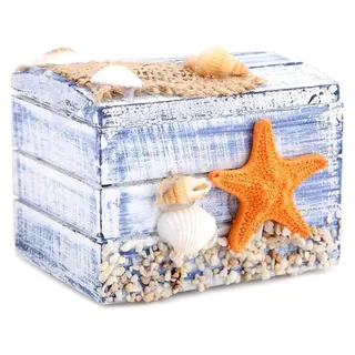 Mediterranen Stil Holz Schmuckschatulle tragbare kleine Aufbewahrungskoffer für Hochzeitsfest Süßigkeiten Mini Geschenke Nähen Set Cosmetic