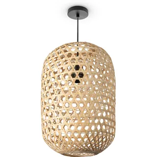 Paco Home PUNU 1-flg. Ø 30 cm rustikal braun