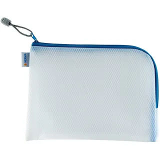 Herma Reißverschlussbeutel DIN A5 transparent/blau, 1 St.
