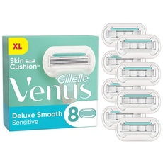 Bild Venus Deluxe Smooth Sensitive Rasierklingen Damen, 8 Ersatzklingen für Damenrasierer