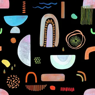 Graffiti-Tapete, geometrisch, abstrakt, handbemalt, 300 x 44,5 cm, zum Abziehen und Aufkleben, wasserdicht und abnehmbar, für Schlafzimmer, Wohnzimmer
