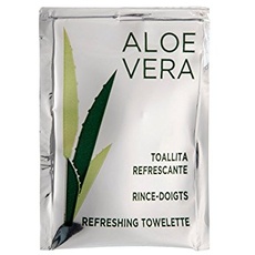 Erfrischungstuch "Aloe Vera" 6X8 Cm Weiss Zellulose - 500 Un.
