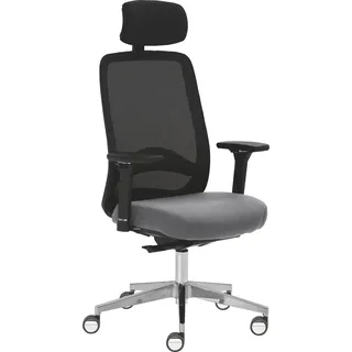 Mayer Sitzmöbel Drehstuhl »2228« () 4D Armlehnen, Kopfstütze, Sitztiefenverstellung, grau