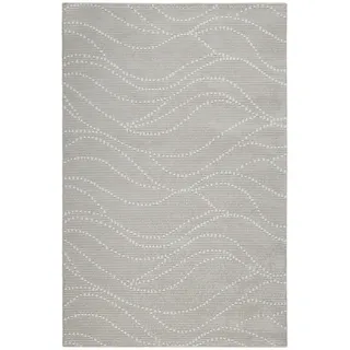 Esprit Flachwebeteppich , Creme, Beige , Textil , Wellen , quadratisch , 200x200 cm , Textiles Vertrauen - Oeko-Tex® , für Fußbodenheizung geeignet, in verschiedenen Größen erhältlich, pflegeleicht, leicht zusammenrollbar , Teppiche und Böden, Teppiche, Webteppiche