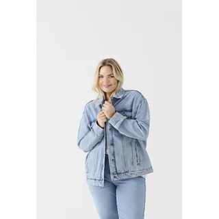 ONLY CARMAKOMA Jeansjacke »CAROCEAN L/S OVERSIZE JKT DNM NOOS«, blau