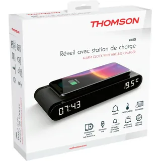 Thomson Wecker mit Ladestation CT550I schwarz TH388480 - Schwarz