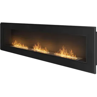 InFire Frame 1800 Ethanolkamin ohne Sicherheitsglas Schwarz - Schwarz