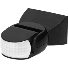 Miartic Bewegungsmelder Aussen LED Bewegungsmelder mit 180 Grad Erfassungswinkel Bewegungsmelder Außen IP65 Wasserdicht Vertikale und Horizontale Ausrichtung (schwarz)