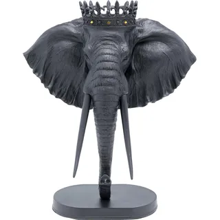 Kare Deko Objekt Elephant Royal, Schwarz, 57cm,