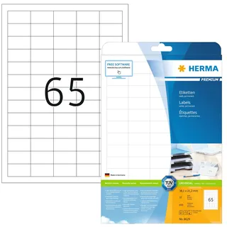 Herma Etiketten 38,1 x 21,2 mm, weiß