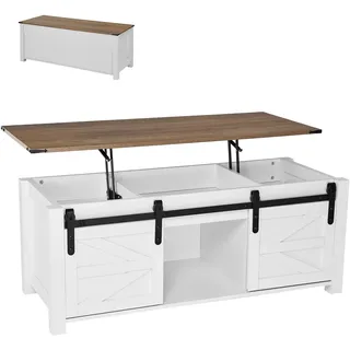 Vevor Lift Top Couchtisch Weiß MDF 120 x 0 x 0 cm