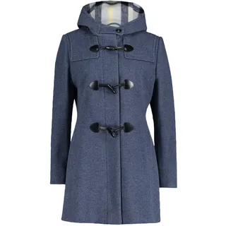 Wolljacke GIL BRET "Dufflecoat mit Kapuze", Damen, Gr. 48, blau (marineblaus), Obermaterial: 75% Wolle WO. 20% Polyamid PA. 5% Kaschmir WS., Jacken Wolljacke