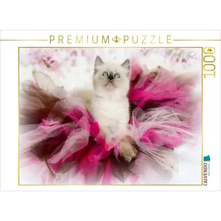 CALVENDO Puzzle Ein Motiv aus dem Kalender Samtpfoten Momente mit Shabby Chic & Vintage Flair 1000 Teile Puzzle quer | 1000 Teile Lege-Größe 64x48cm Foto-Puzzle für glückliche Stunden