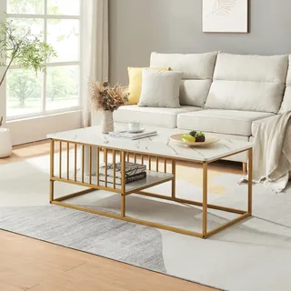 [en.casa] Raukurg Weiß Holzwerkstoff 120 x 60 x 44 cm