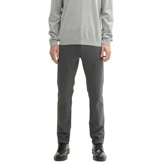 Chinohose TOM TAILOR, Herren, Gr. 36, Länge 34, grau (schwarz, weiß birds eye), Web, Obermaterial: 75% Polyester, 22% Viskose, 3% Elasthan. Futter: 100% Baumwolle, unifarben, slim fit lang, Hosen Chinohose, slim mit Viskose und Stretch
