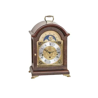 HERMLE 23054-030340 Englische Stiluhr, Nussbaum Braun 33cm x 22cm x 15,5cm