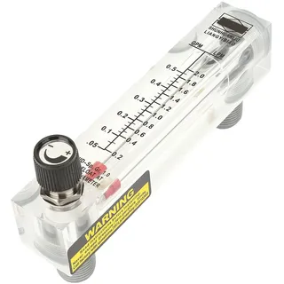 FTVOGUE Flüssigkeitsdurchflussmesser Typ Durchflussmesser Messung für Wasser Flüssigkeit ZG1 / 4" 0.1-0.5GPM