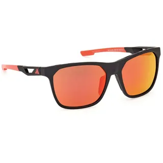 Adidas Sport Sp0091 Polarisierte Sonnenbrille - Matte Black / Roviex Mirror - One Size