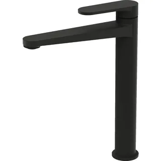 LAVITA Hoch Waschtischarmatur - Cetus Matt Schwarz | Aufrechte Wasserhahn Bad | Mischbatterie für Waschbecken | Waschtisch-Armaturen Badezimmer | Mit hoher Auslauf