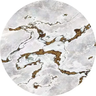 KOMAR DOT runde und selbstklebende Vlies Fototapete - Ø Durchmesser 125 cm - 1 Stück - Marmor, Tapete, Dekoration, Wandtapete, Wandbild, Wandbelag, Designtapete - D1-048