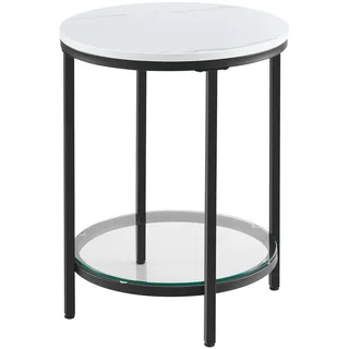 VASAGLE Beistelltisch weiß 45,0 x 45,0 x 55,0 cm