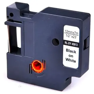 G&G Schriftband Kompatibel Dymo 45013/S0720530, Schwarz auf Weiß