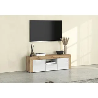 INOSIGN Lowboard »CHRONOS Breite 155 cm mit 2 Türen, 1 Schublade,1 offenes Fach« 1 Stk. tlg. TV-Board, Sideboard niedrig, Grifflos mit Push to Open 'Made in Italy', weiß