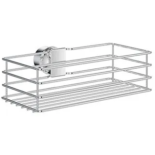 Duschkorb , Chromfarben , Metall , eckig , 25x7.2x12 cm , schwenkbar , Badezimmer, Baden & Duschen, Duschregale & Duschablagen