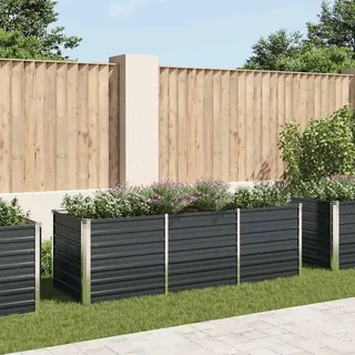 vidaXL Garten-Hochbeet 240 x 80 x 77 cm Anthrazit